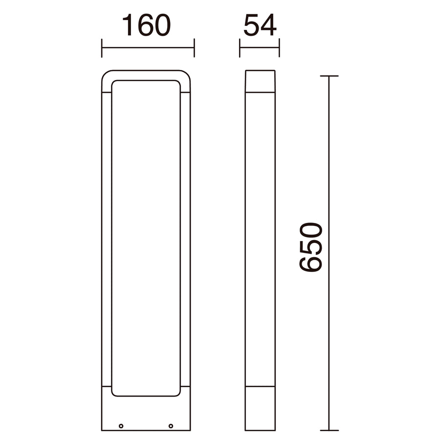 Borne extérieure Sibila IP54, anthracite