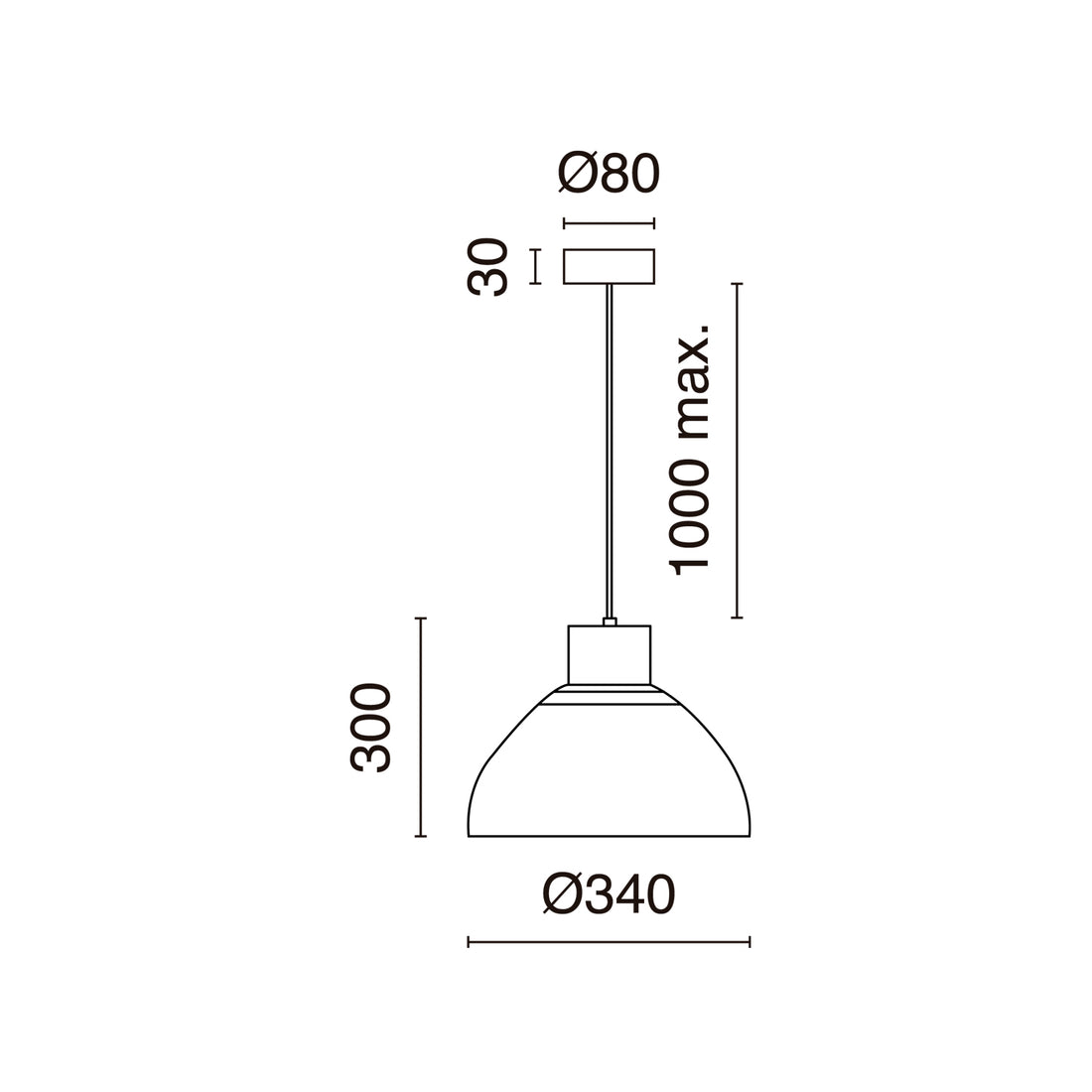 Suspension luminaire | Valan Blanc