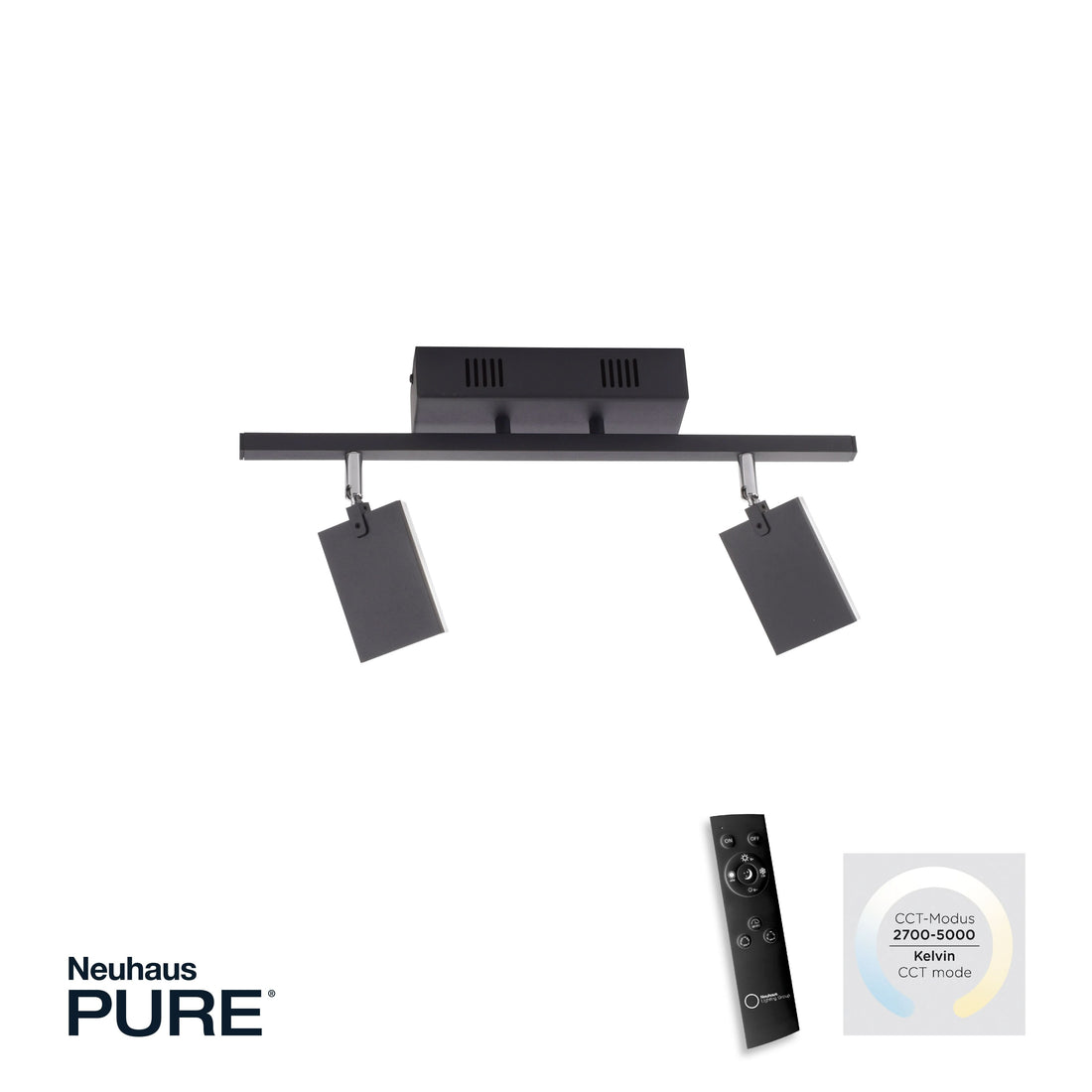 Plafonnier LED | Pure-Mira Noir
