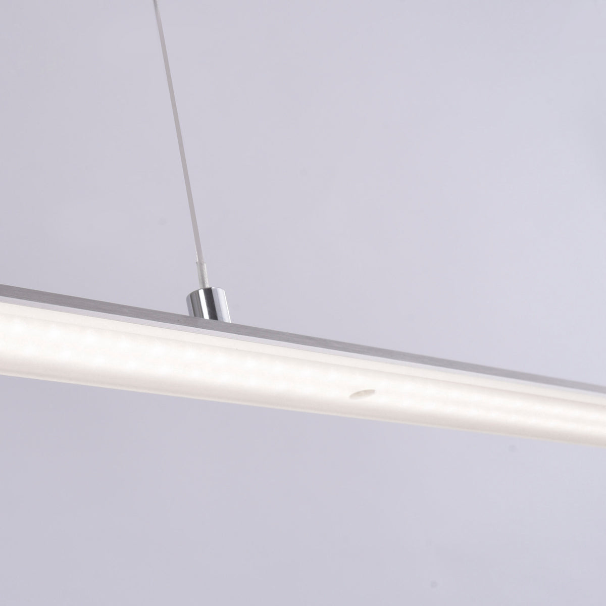 Suspension Pure-Lite argentée, P 100 cm
