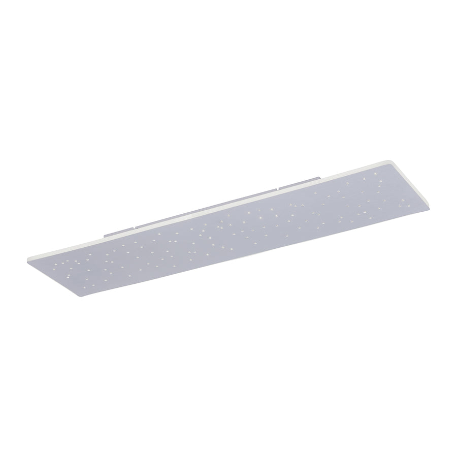 Plafonnier Q-Nightsky aluminium, L 25,5 cm