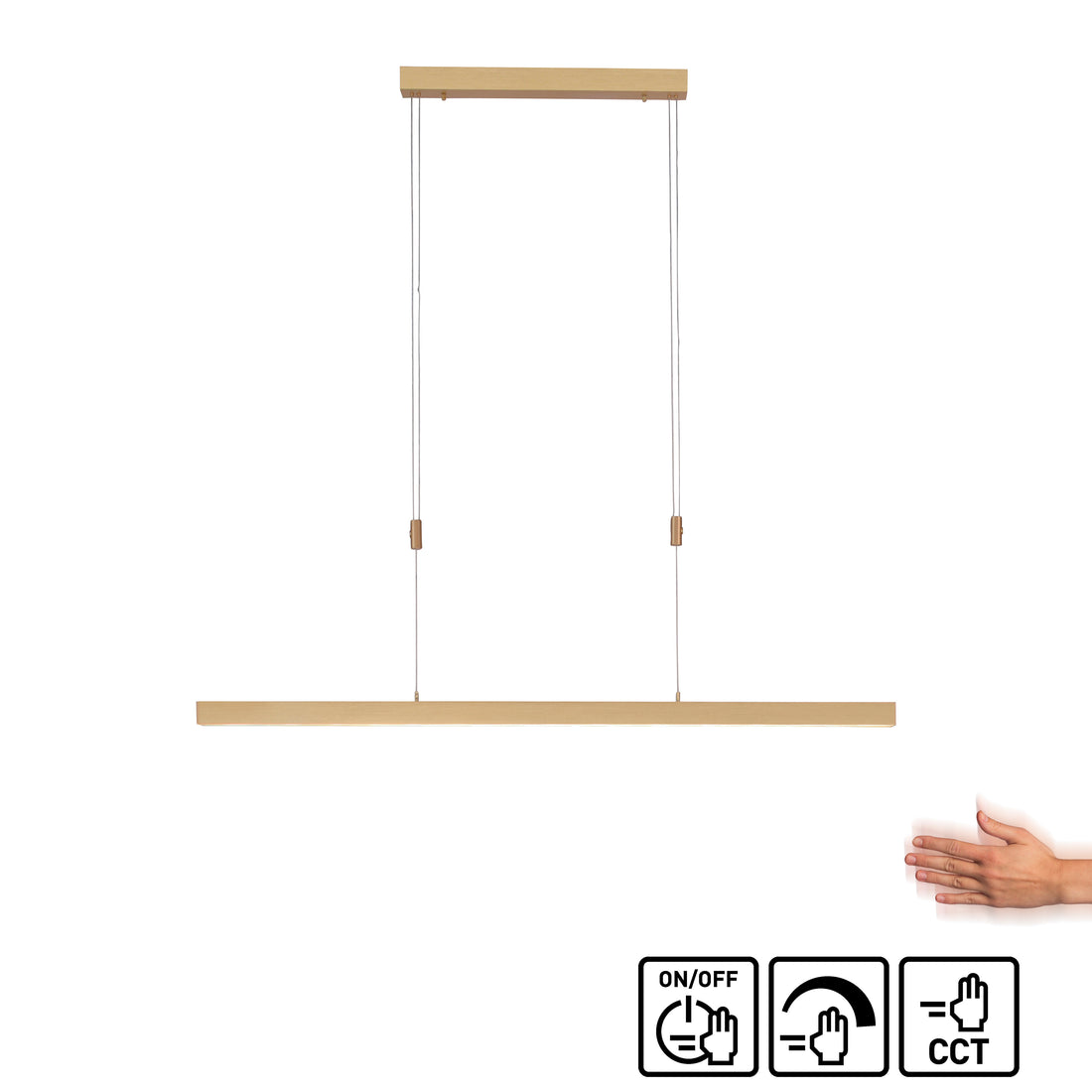 Suspension Adriana laiton mat
