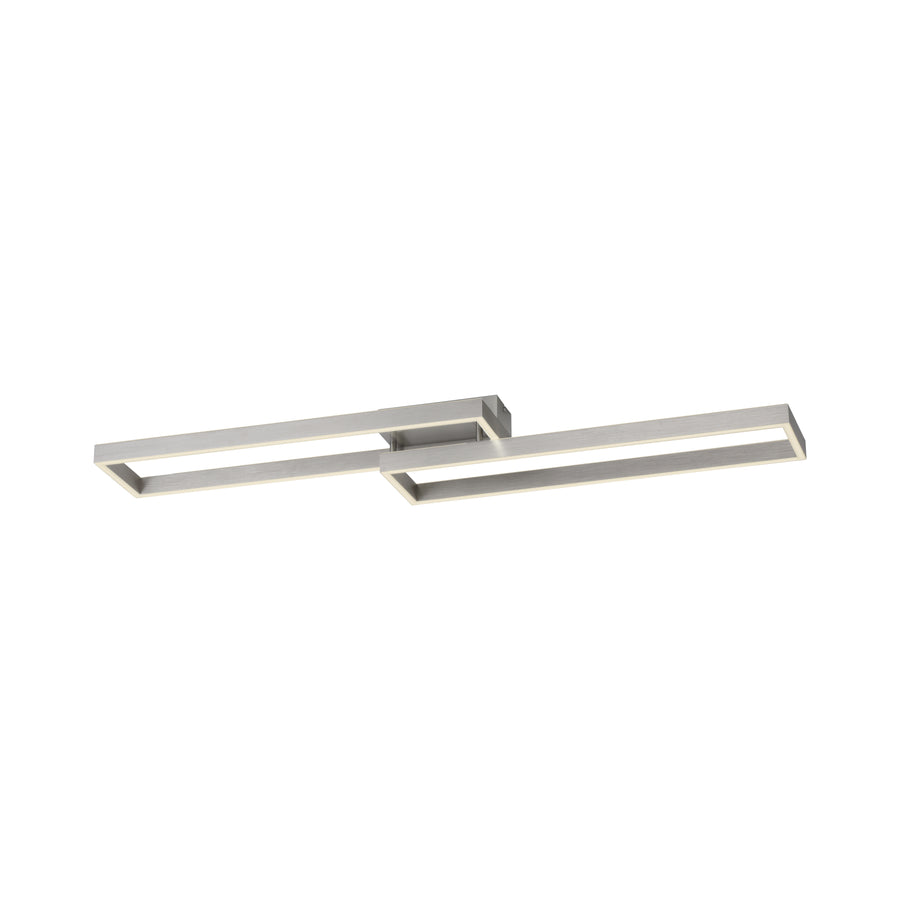Plafonnier Paan argenté, L 25,2 cm