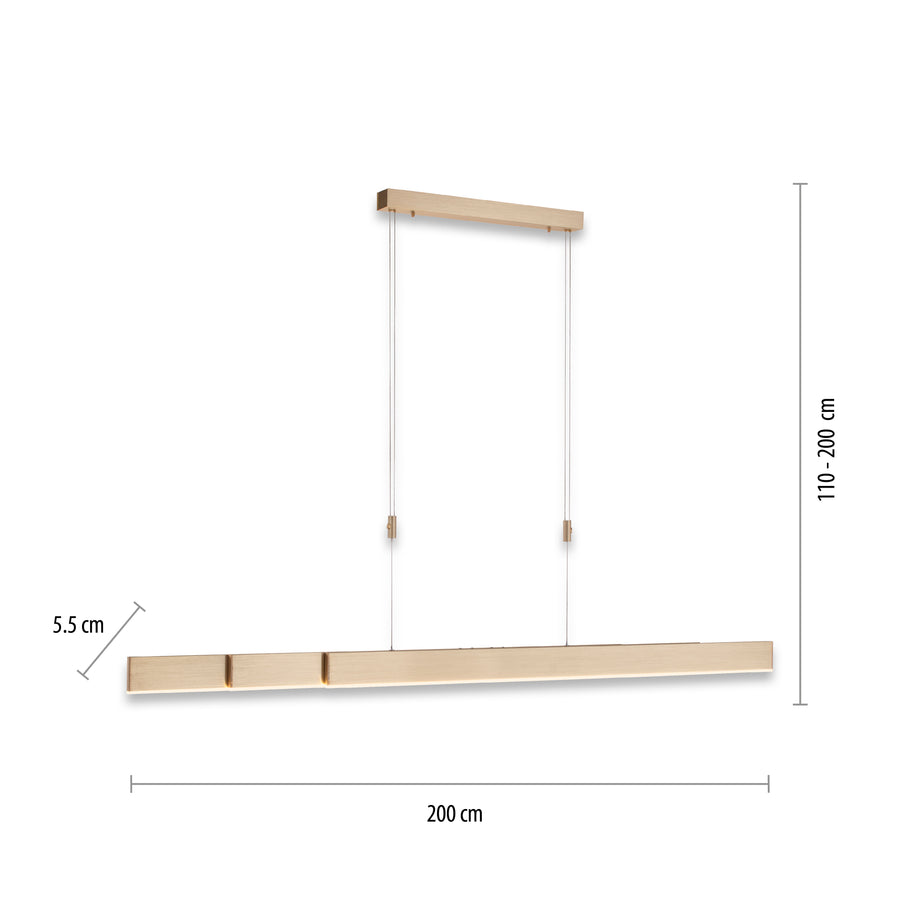 Suspension Pure-Moto laiton mat