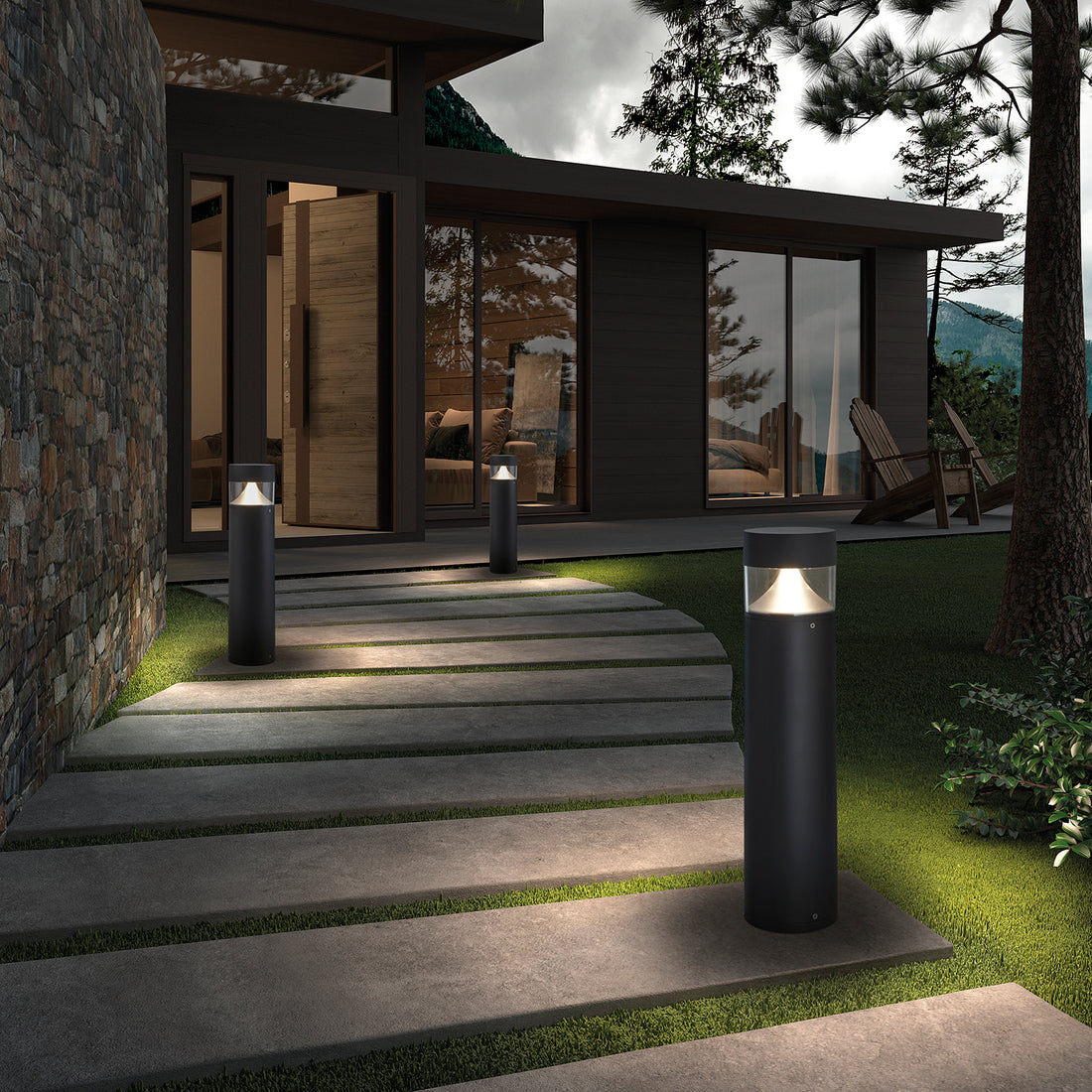 Borne extérieure Bindella IP65, anthracite