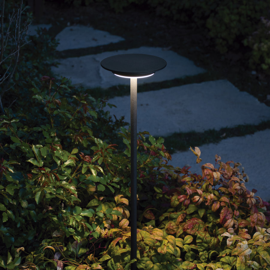 Borne extérieure Duomo IP65, anthracite, H 60 cm, 3000 K, version D