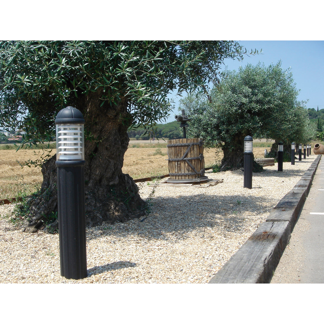 Borne extérieure Sauro IP55, noir, H 110 cm, GX53