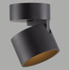 Plafonnier Pure Cup noir, H 16 cm