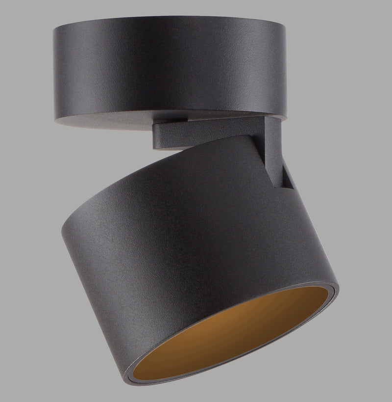 Plafonnier Pure Cup noir, H 16 cm