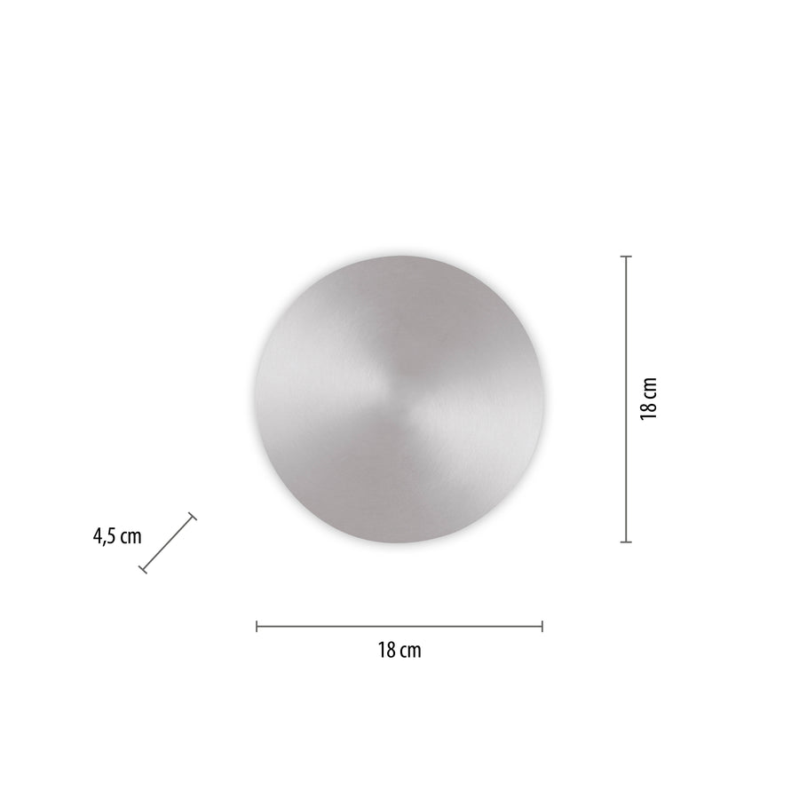 Applique murale Akku-Puntua aluminium, L 4,5 cm