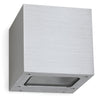 Applique murale Brick 2 lumières up-down, aluminium brossé
