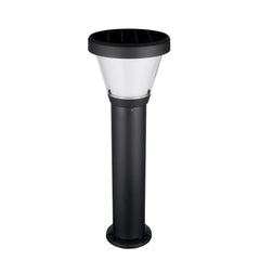 Borne extérieure Ergo solaire IP65, noir, H 68 cm