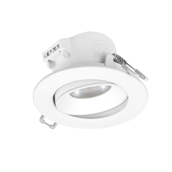Spot encastrable orientable Krao IP44, LED intégrée, variable
