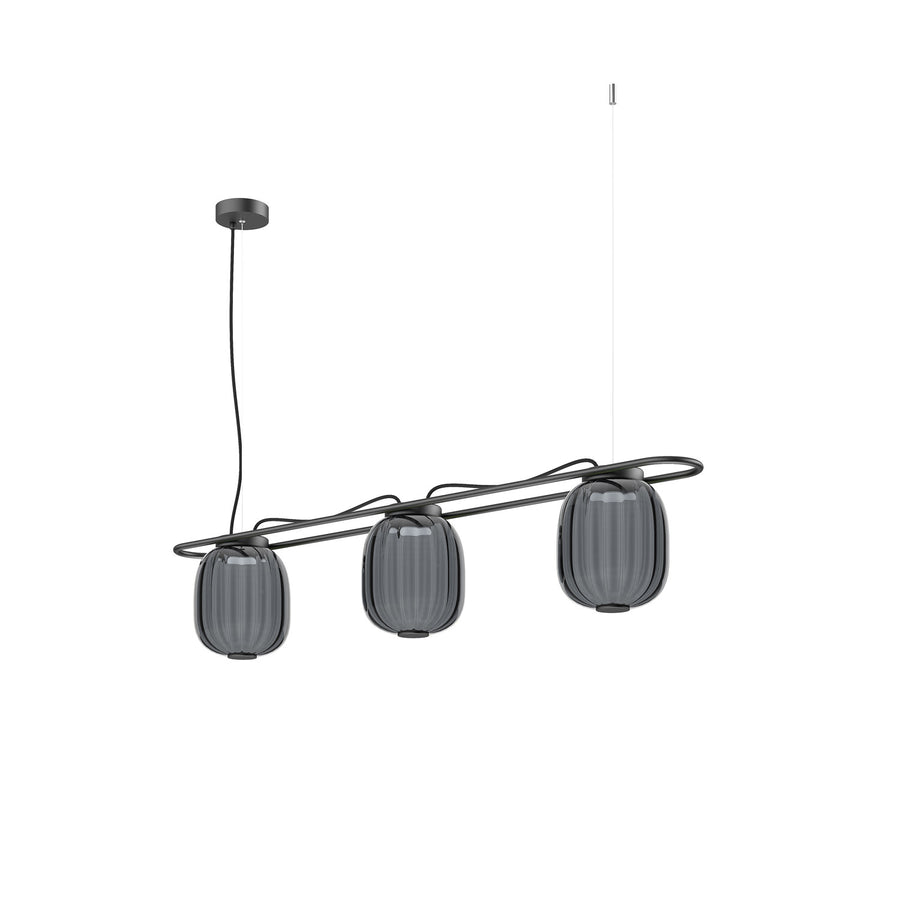 Suspension Krista 3 lumières, H 24,5 cm