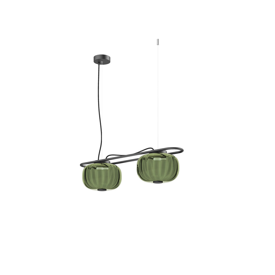 Suspension Krista 2 lumières, H 19 cm