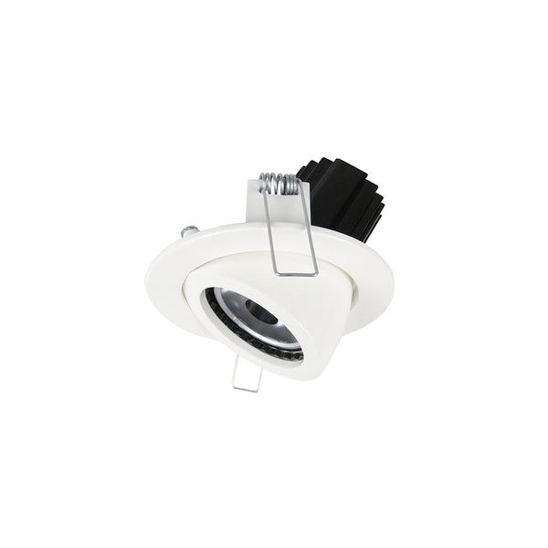 Spot encastrable orientable Mini Luna rond, LED intégrée, variable