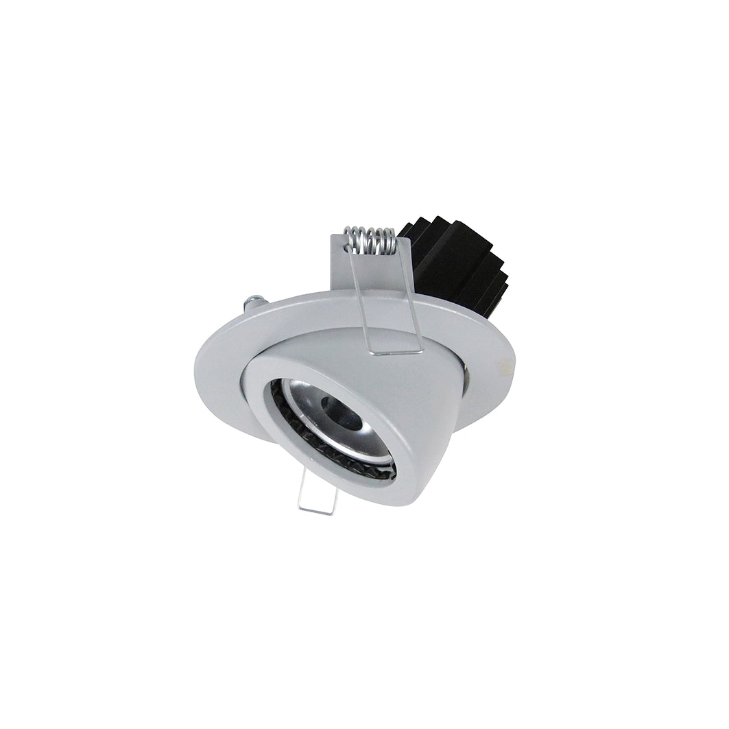Version gris clair du spot orientable, vue rapprochée sur la bague.