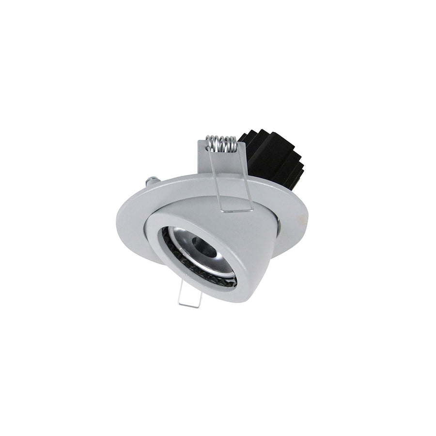 Version gris clair du spot orientable, vue rapprochée sur la bague.