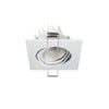 Spot encastrable orientable Nix carré, LED intégrée, variable