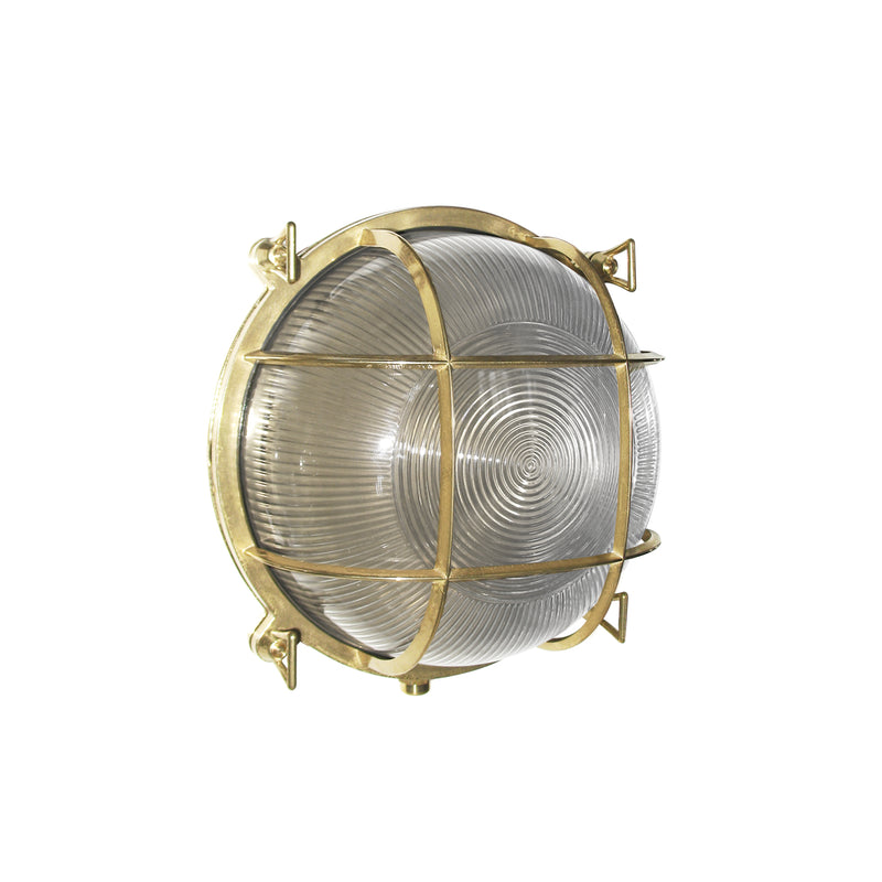 Applique extérieure Ottone IP54, laiton, H 21,5 cm