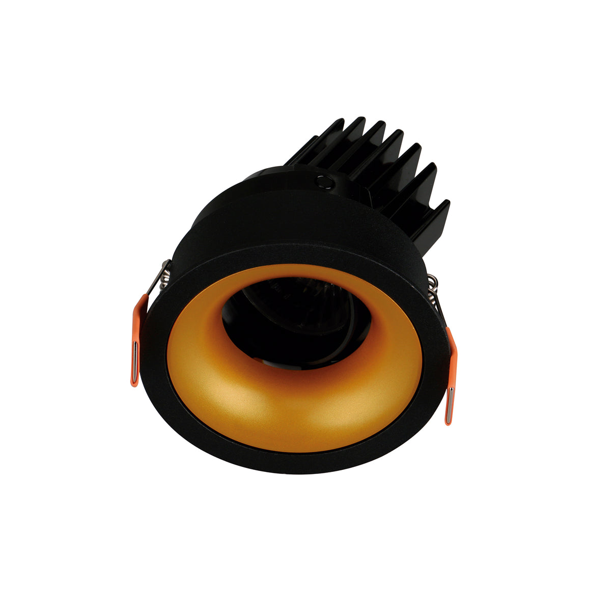 Spot encastrable orientable VIP1 rond bombé, LED intégrée, extérieur noir