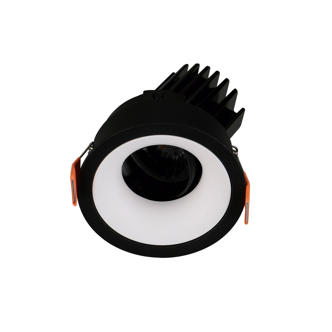 Spot encastrable orientable VIP1 rond bombé, LED intégrée, variable, extérieur noir