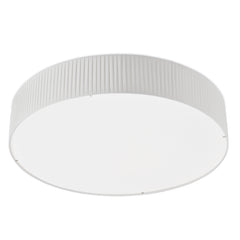 Plafonnier Vorada, ruban enveloppé blanc, L 60 cm
