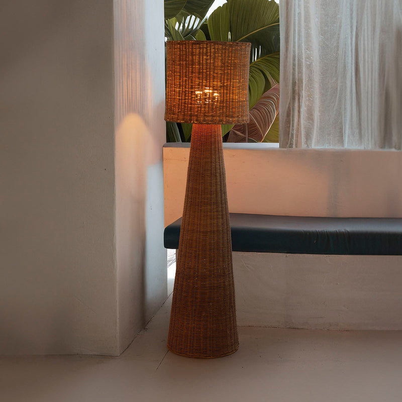 Lampadaire Grace 140 Nature en fibres naturelles