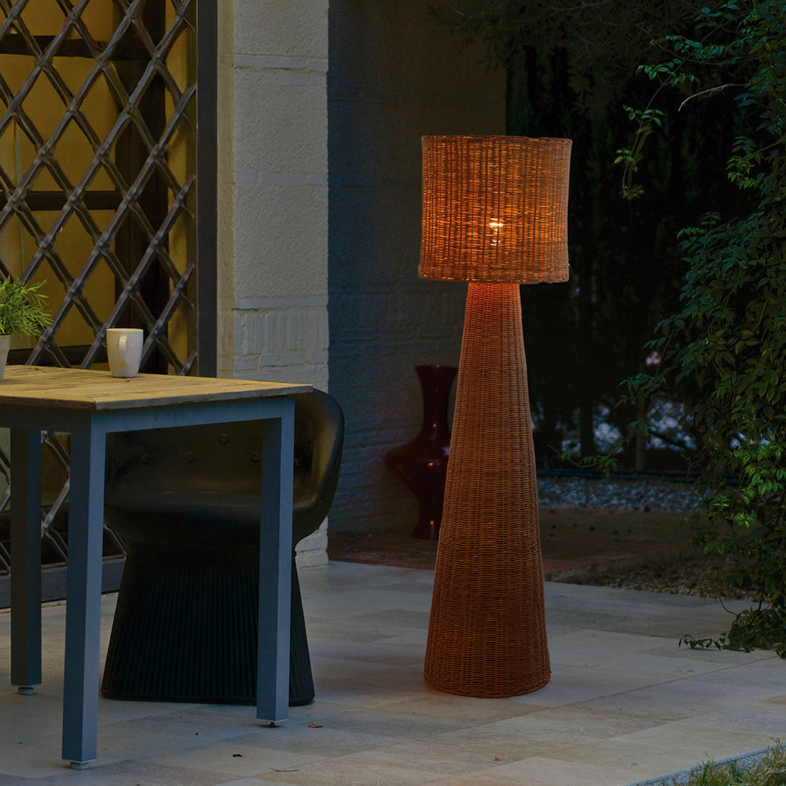Lampadaire Grace 140 Nature en fibres naturelles