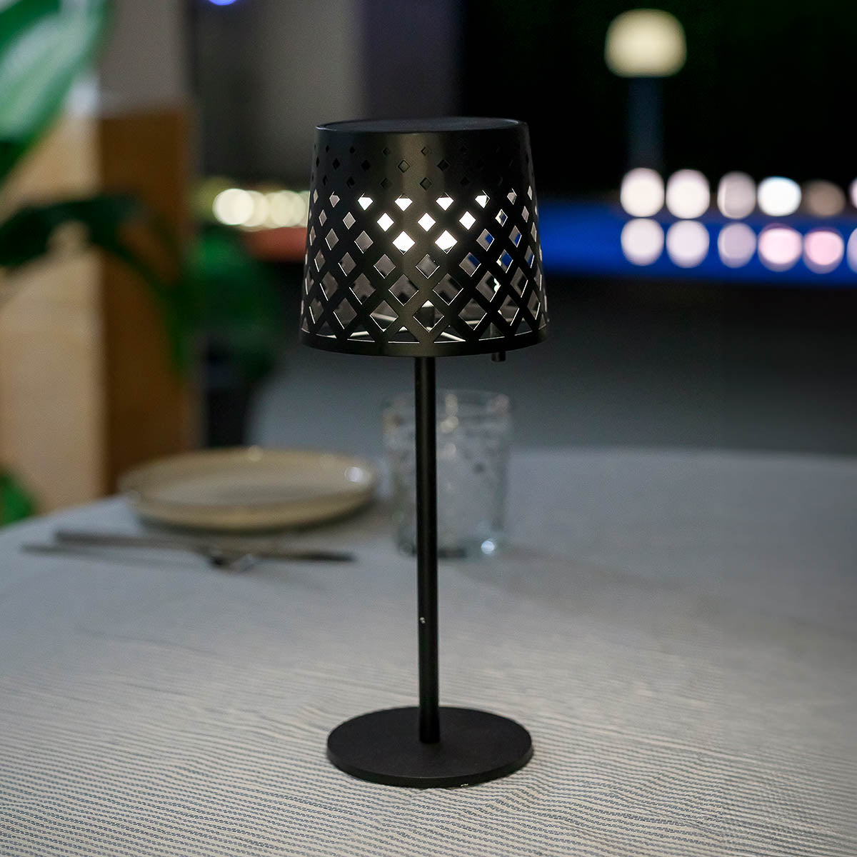 Lampe à poser solaire Gretita, lot de 9