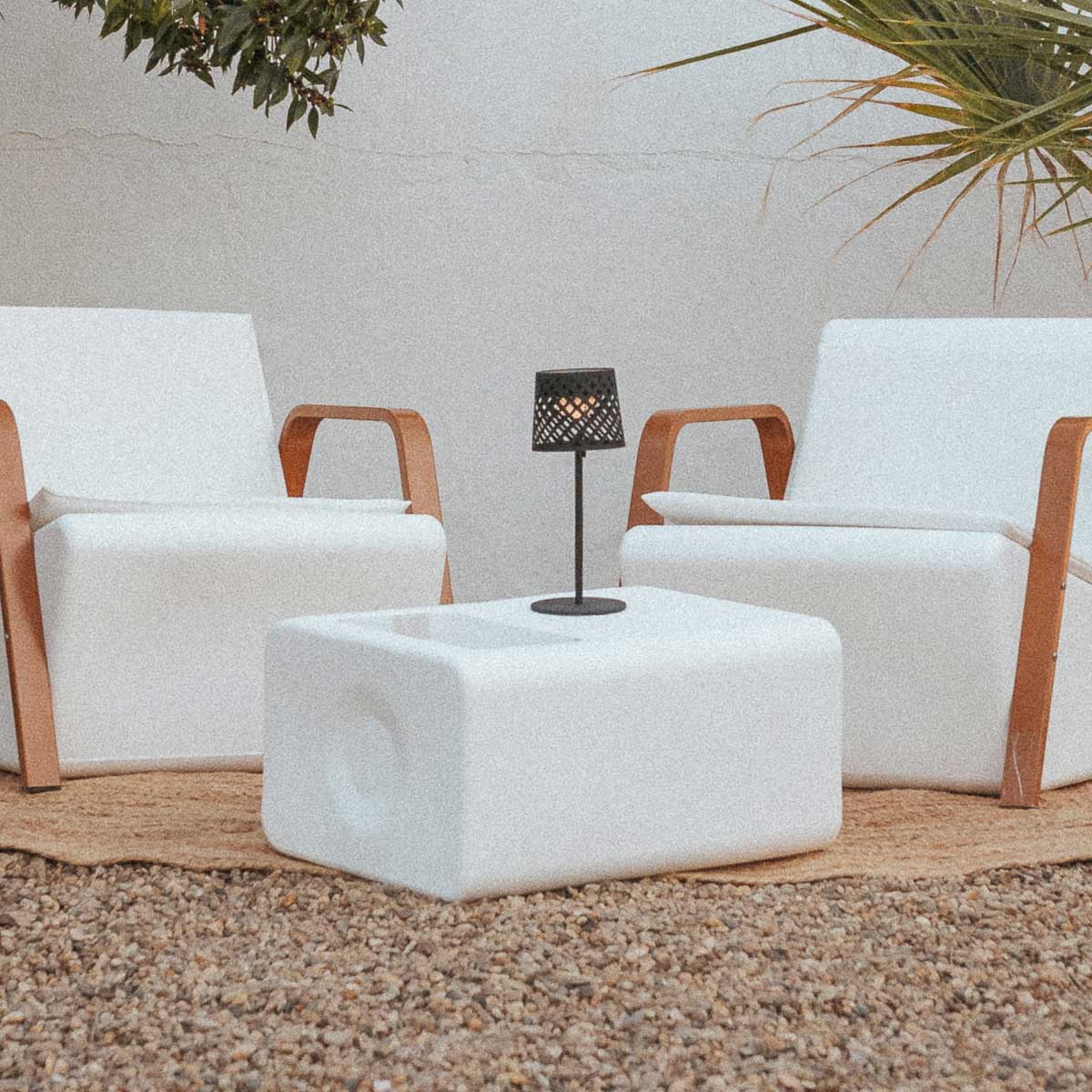 Lampe à poser solaire Gretita, lot de 9