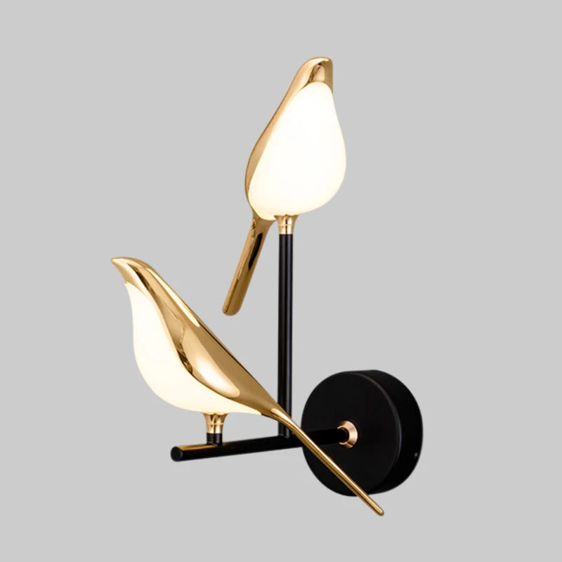 applique oiseau pie | Designix -  2 birds wall lamp Warm White (2700-3500K)  - https://designix.fr/