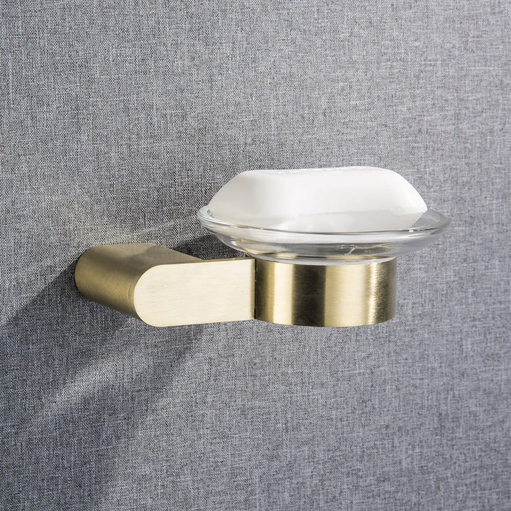 Classical Design Chrome Glass Shelf Premium Quality Stainless Steel with Hanging Bar Wall Mounted Fixture Bathroom Toiletries | Designix -     - https://designix.fr/