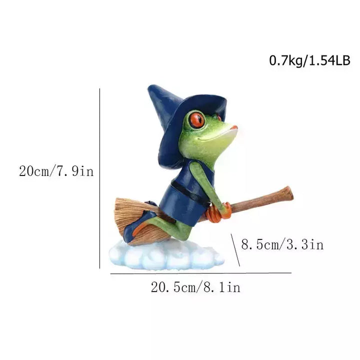 VILEAD 20cm Resin Frog Figurine Animal Statue Garden Outdoor Bookend Interior Home Decoration Office Desk Table Decor Accessorie | Designix -  Light Green   - https://designix.fr/