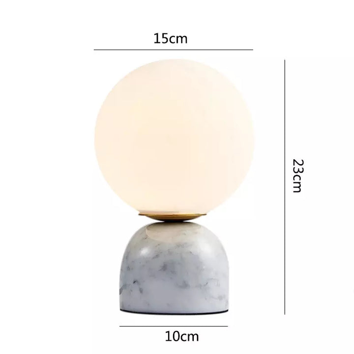 Lampe Boule à Poser Design | Sphère Minérale | Designix - Lampe de chevet    - https://designix.fr/