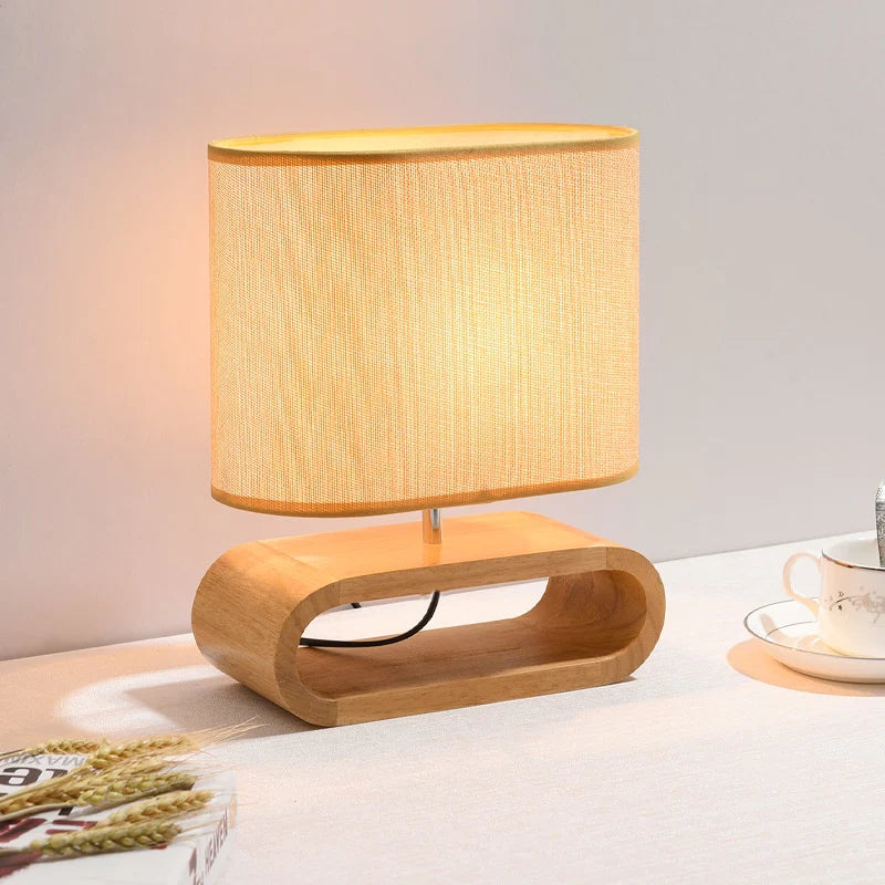 Lampe Nordique en Bois | Halo Lumineux | Designix - Lampe de chevet    - https://designix.fr/