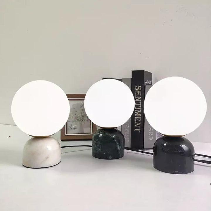 Lampe Boule à Poser Design | Sphère Minérale | Designix - Lampe de chevet    - https://designix.fr/