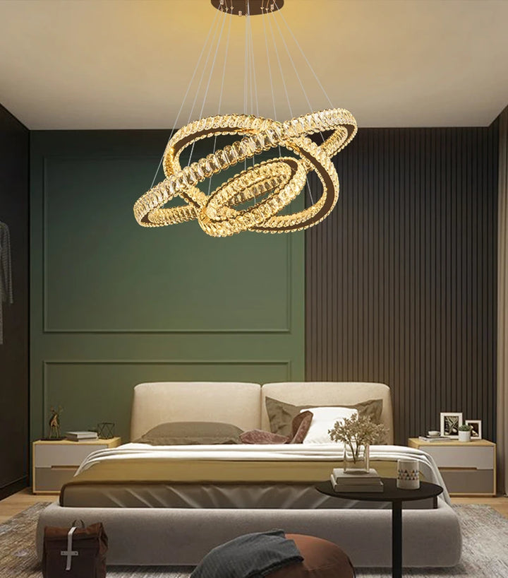 anneaux lustre led pour salon | Designix - 0    - https://designix.fr/
