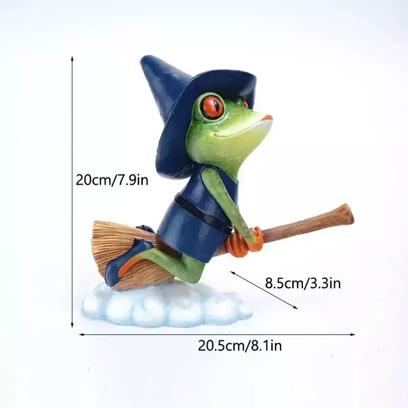 VILEAD 20cm Resin Frog Figurine Animal Statue Garden Outdoor Bookend Interior Home Decoration Office Desk Table Decor Accessorie | Designix -     - https://designix.fr/