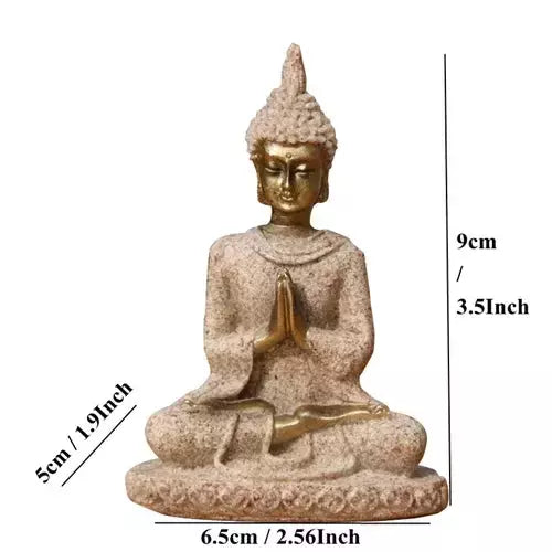 VILEAD 11 Style Nature Sandstone Buddha Statue Thailand Buddha Figurine Hindu Fengshui Sculpture Meditation Miniature Home Decor | Designix -  Buddha 12138 As Picture  - https://designix.fr/