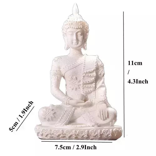 VILEAD 11 Style Nature Sandstone Buddha Statue Thailand Buddha Figurine Hindu Fengshui Sculpture Meditation Miniature Home Decor | Designix -  White Buddha 8133 As Picture  - https://designix.fr/