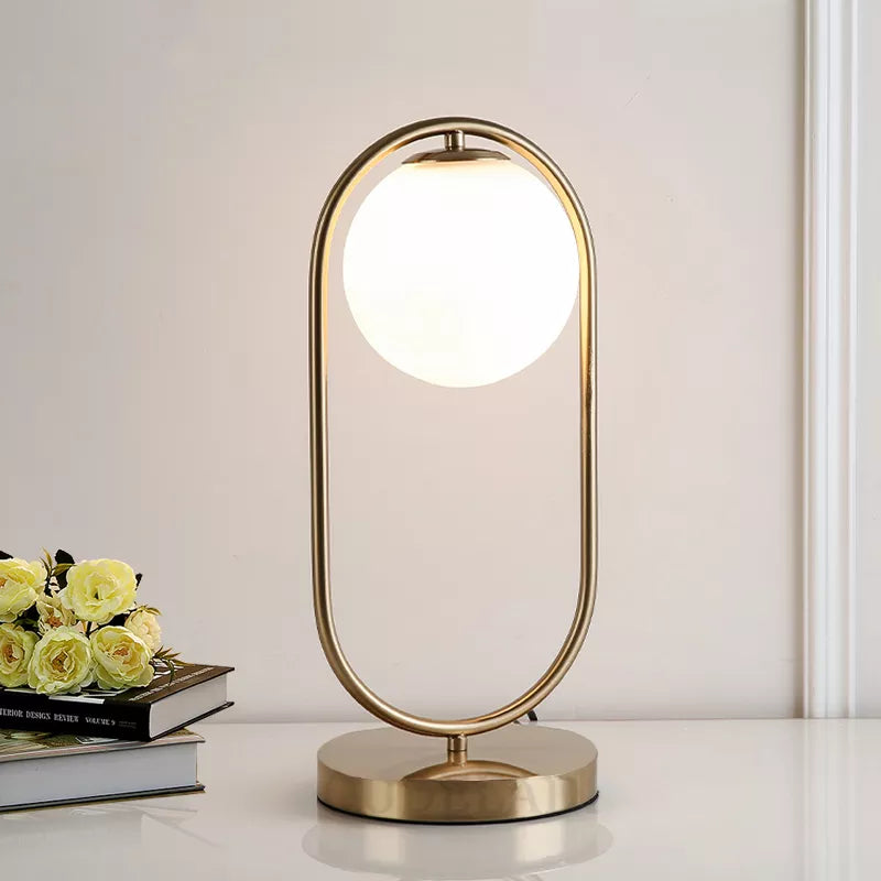 lampe métal doré Boule | Designix -     - https://designix.fr/