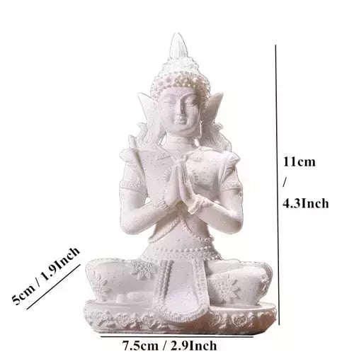 VILEAD 11 Style Nature Sandstone Buddha Statue Thailand Buddha Figurine Hindu Fengshui Sculpture Meditation Miniature Home Decor | Designix -  White Buddha 12131 As Picture  - https://designix.fr/