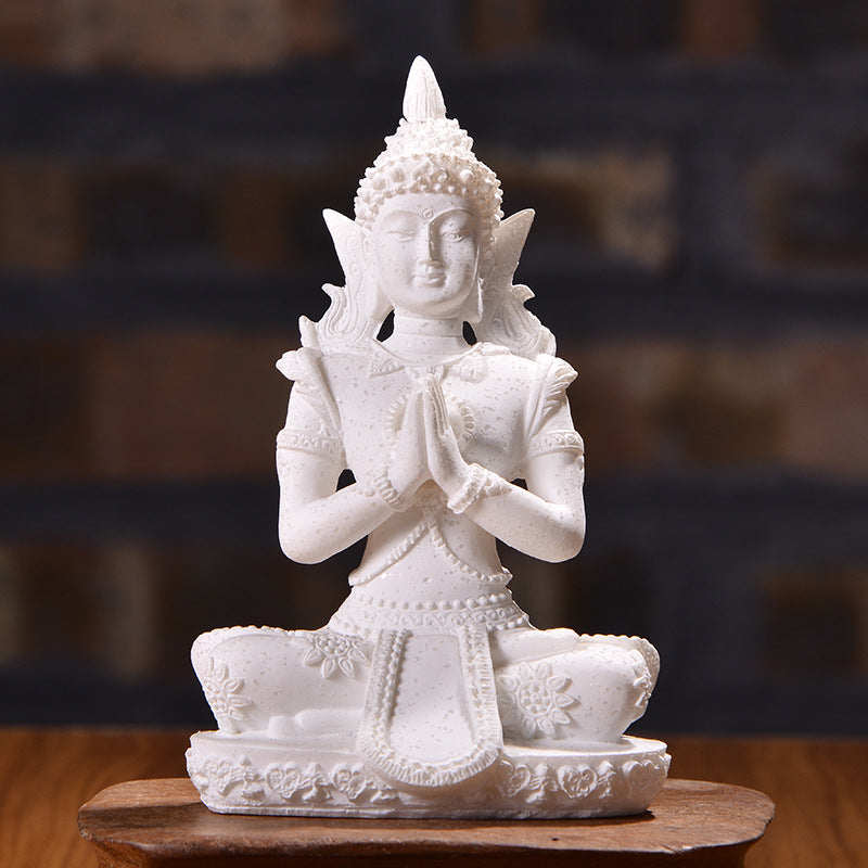 Bouddha Grès Fait Main | Ravo | Designix - Statuette    - https://designix.fr