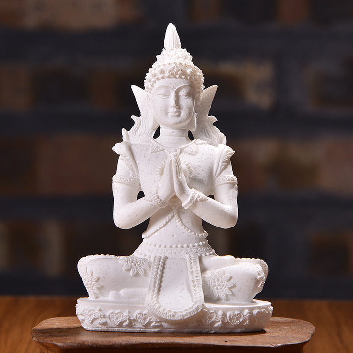 Bouddha Grès Fait Main | Ravo | Designix - Statuette    - https://designix.fr