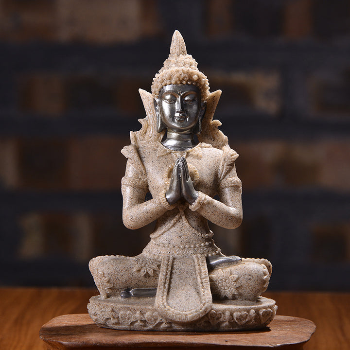 Bouddha Grès Fait Main | Ravo | Designix - Statuette    - https://designix.fr