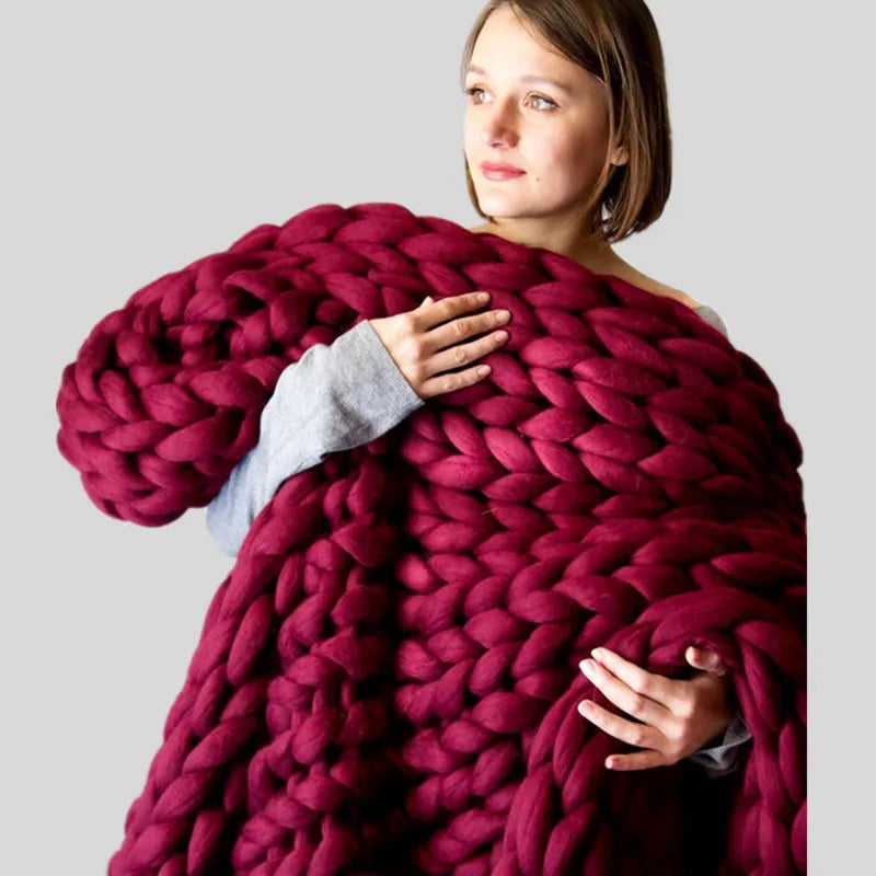 plaid tricot grosse maille | Designix -     - https://designix.fr/