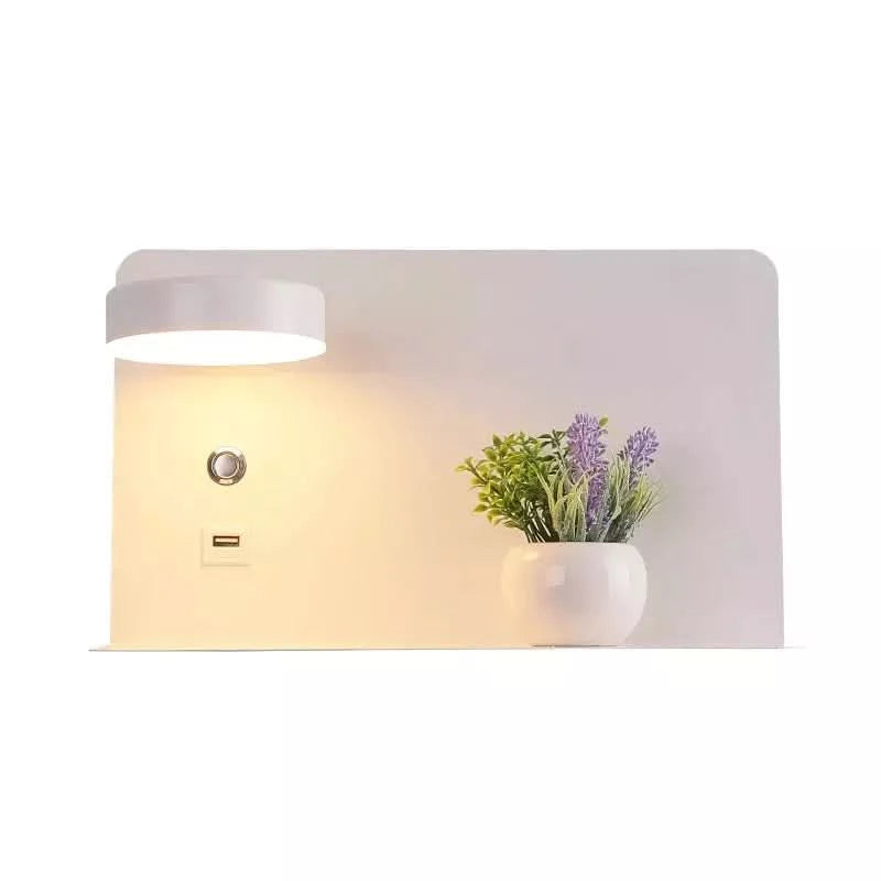 Bedroom LED Wall Lights With Switch 5V 2.1A USB Charging Interface With Flower Luminaire Wandlamp Indoor Fixtures Deco Maison | Designix -     - https://designix.fr/