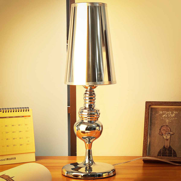 Lampe Espagnole Design | Éclat Doré | Designix - Lampe de chevet Argent Petite  - https://designix.fr/