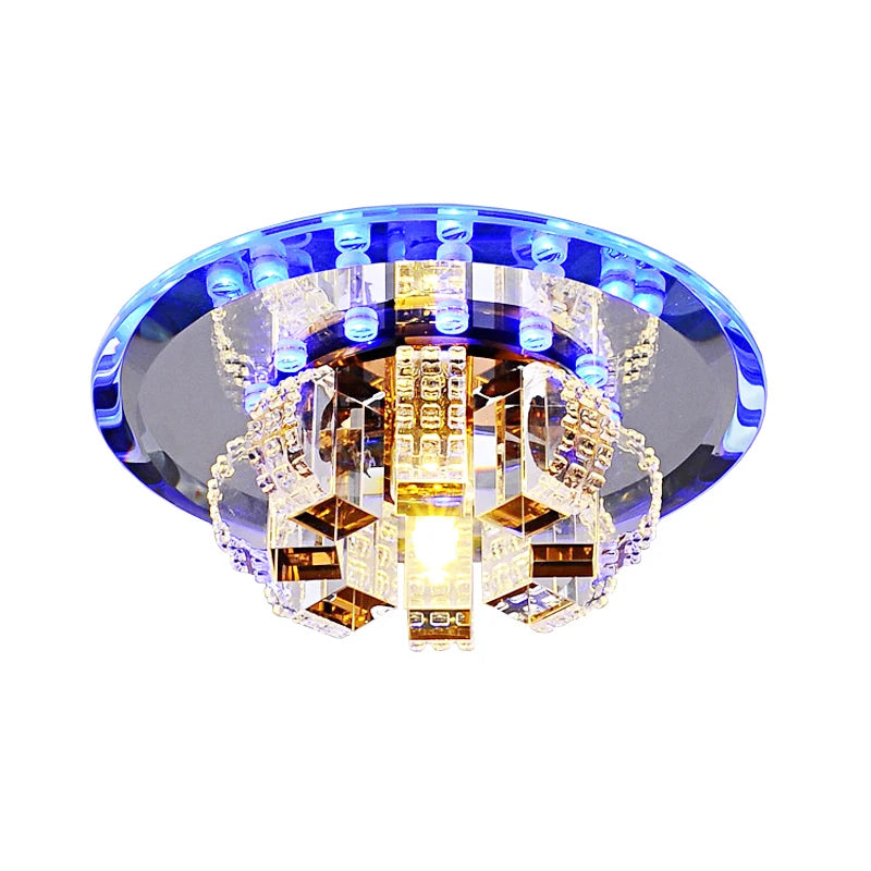 Plafonnier Lampe Pendentif Cristal Moderne | LuxeCristal | Designix - Plafonnier    - https://designix.fr/